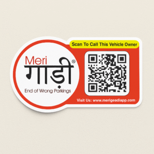 Meri Gaadi Essential QR Code Sticker