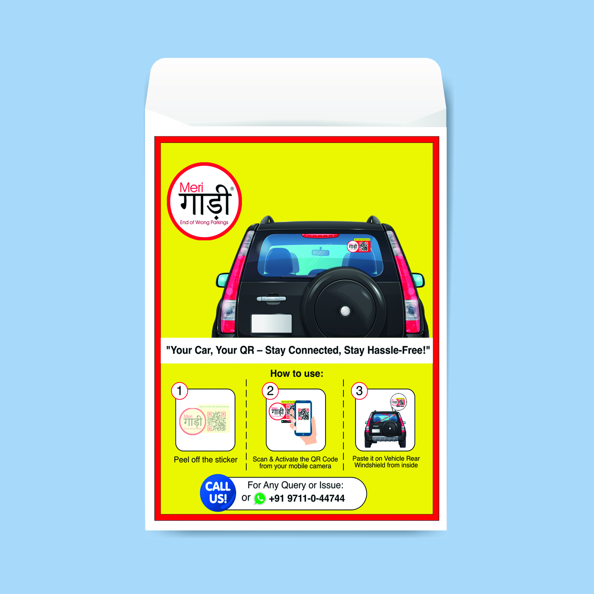 Buy Meri Gaadi Smart QR Code Sticker - Image 6