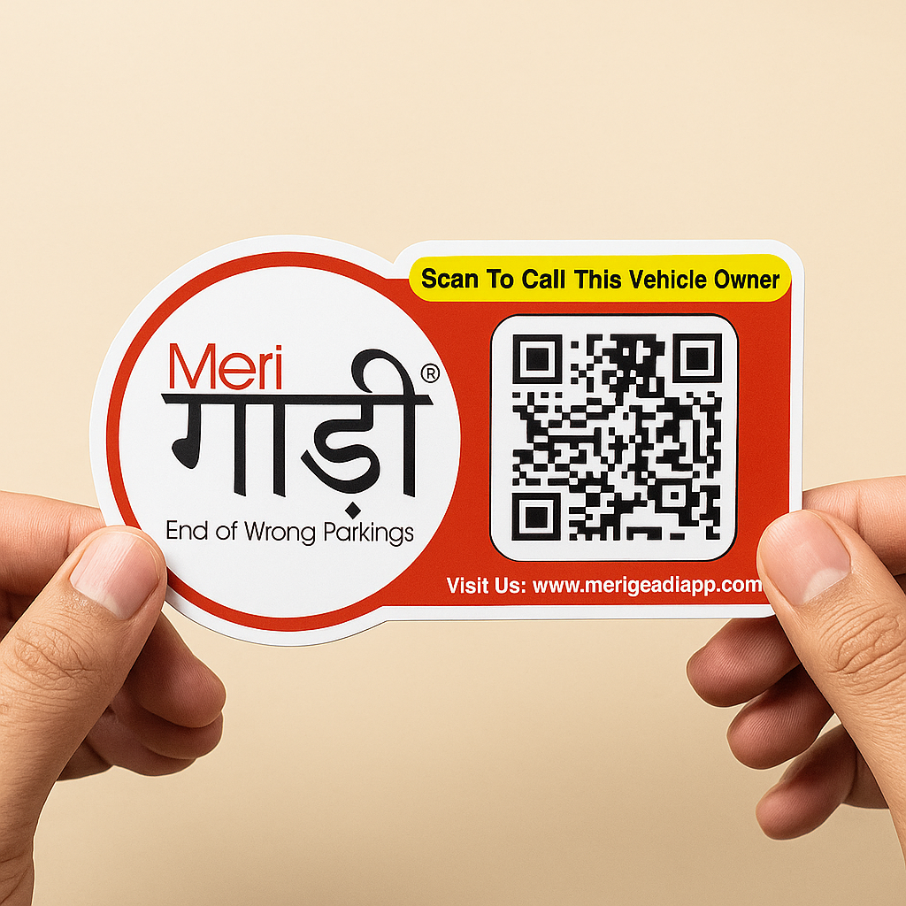 Buy Meri Gaadi Smart QR Code Sticker