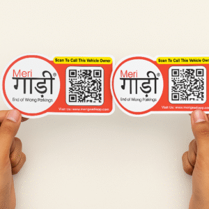 Meri Gaadi PRO QR Code Sticker